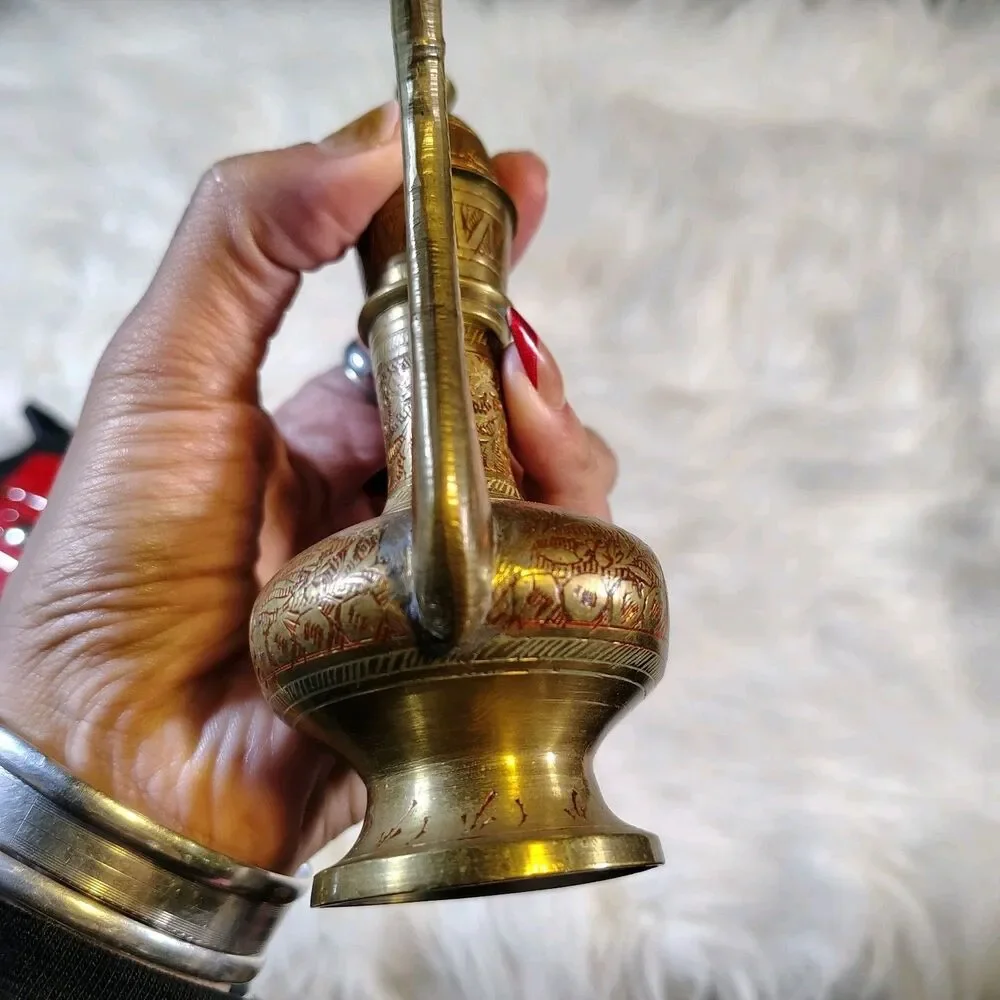 Brass Ingraved W Red Detail 